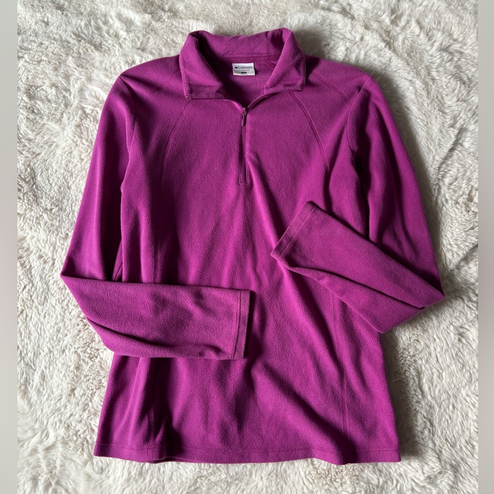 Columbia - Arctic Air Half Zip Fleece Pullover Top Jacket in Magenta